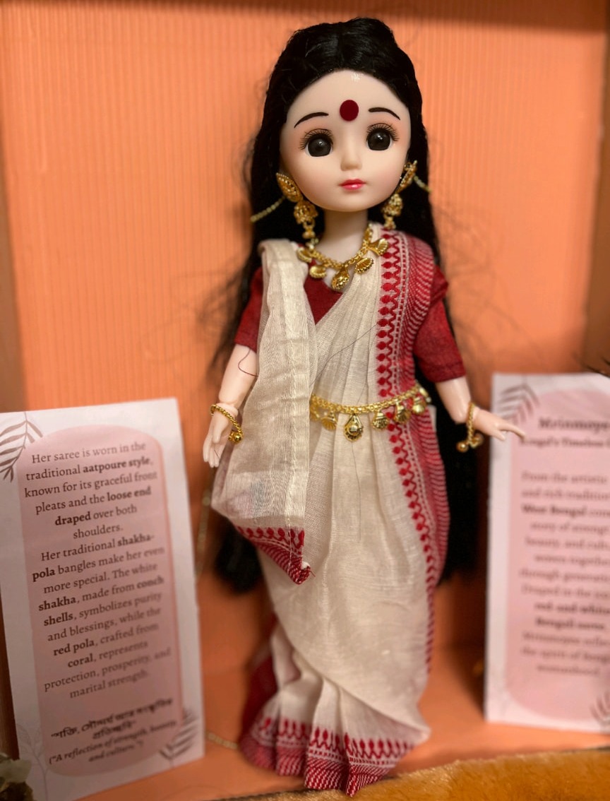 Gudiya of West Bengal in the Lal Paar Saree