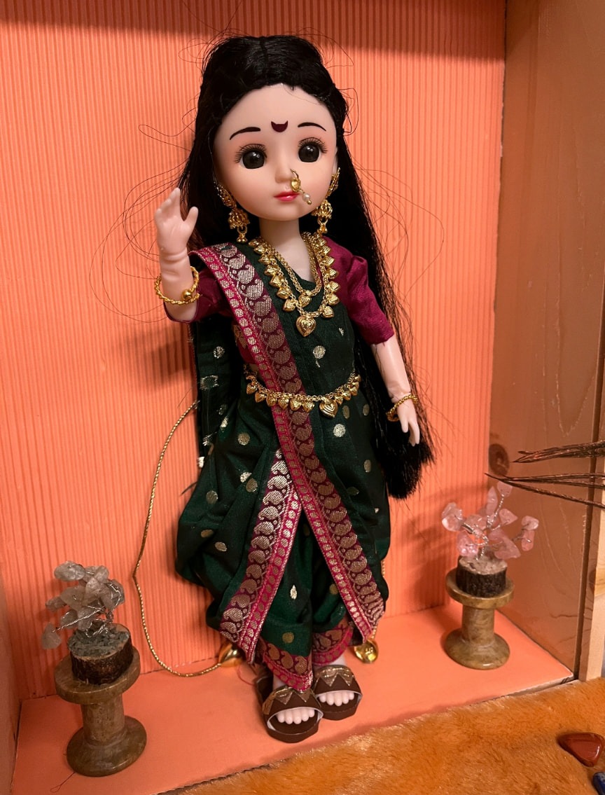 Gudiya of Maharashtra in the Nauvari Saree
