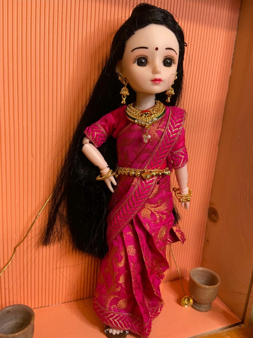Gudiya of Uttar Pradesh in the Banarasi Silk Saree